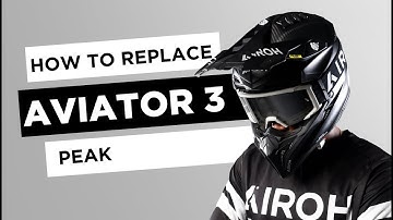 AIROH AVIATOR3 OFF-ROAD HELMET PEAK ASSEMBLY AND DISASSEMBLY VIDEO TUTORIAL