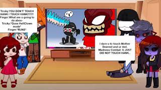 FNF Characters React to Anime Chibi Fnf vs Finger || Friday Night Funkin' Animation || Compilation