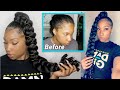 JUMBO BRAID PONYTAIL | Beginner Friendly