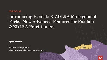 Introducing Exadata and Zero Data Loss Recovery Appliance Management Packs: New Advanced Features