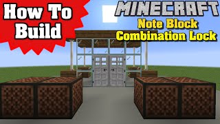 How to Build a Note Block Combination Lock! Minecraft 1.16 | Redstone Tutorial