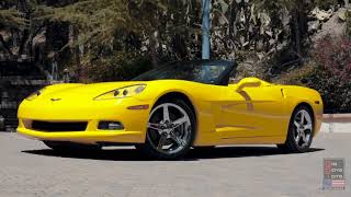 2007 Chevrolet C6 Corvette convertible in Velocity Yellow from Big Boys Toys Auto Sales - California