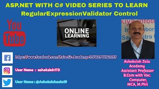 RegularExpressionValidator Control in ASP.NET C#
