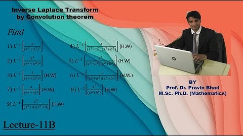 #LaplaceTransform || Inverse L.T. || Problems based on convolution theorem|| Lecture 11B