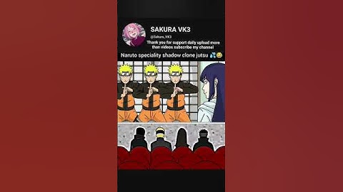 NARUTO MULTI SHADOW CLONE SUS #hinata#sakura#boruto#sarada#tsunade#jiraiya#minato#itachi#kakashi