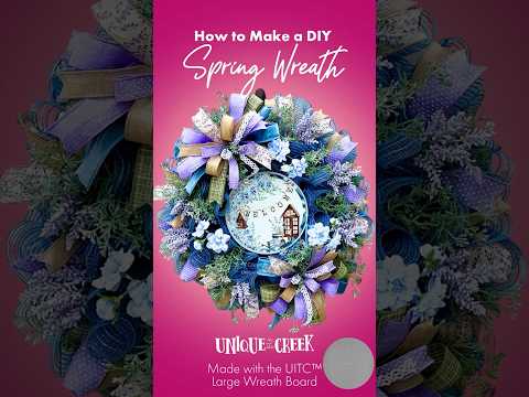 Blue Spring Floral Welcome Wreath