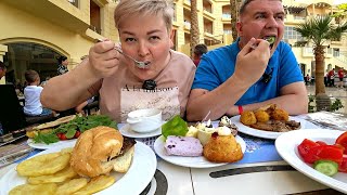 Мукбанг СЫТНЫЙ НАЖОРИСТЫЙ обед! Разоряем шведский стол в Египте! Отдых в декабре 2021