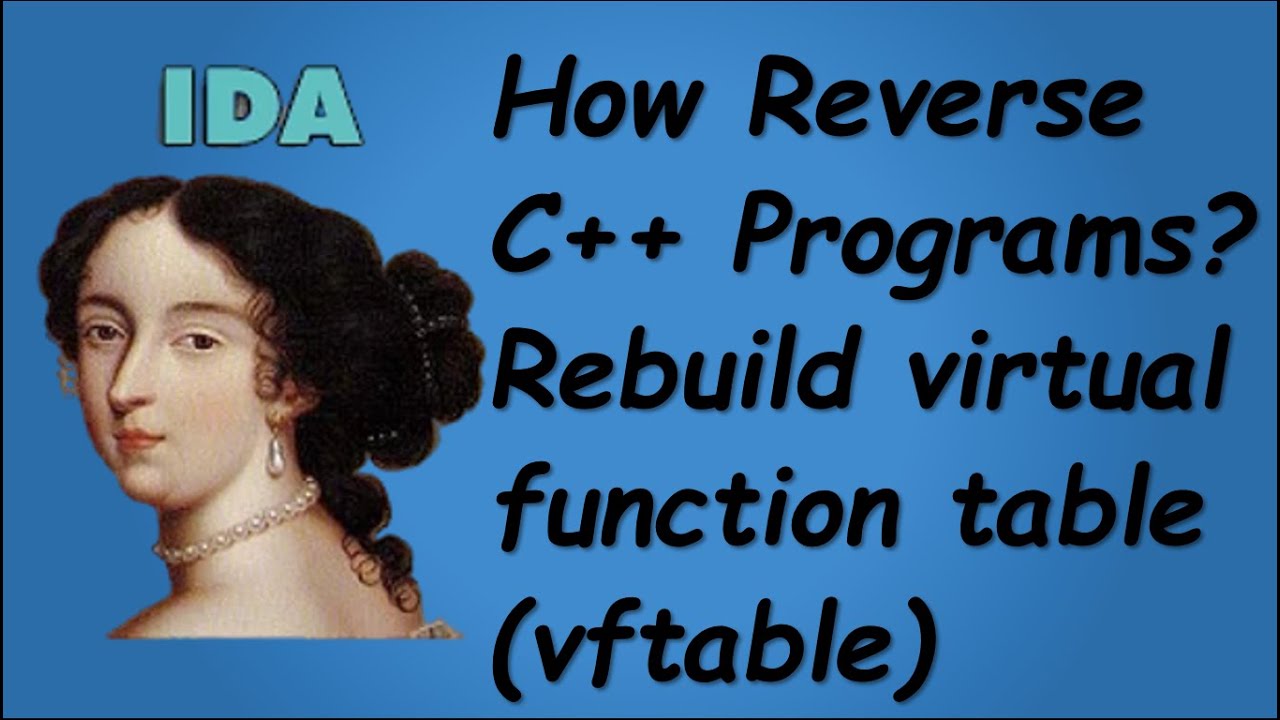 C++ Reverse Engineering with IDA Pro – Rebuilding virtual function ...