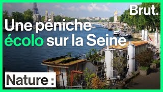 Une péniche écolo sur la Seine