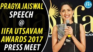 Actress Pragya Jaiswal Speech @ IIFA Utsavam Awards 2017 Press Meet