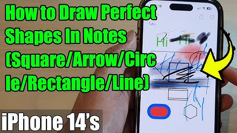 iPhone 14/14 Pro Max: How to Draw Perfect Shapes In Notes (Square/Arrow/Circle/Rectangle/Line)