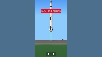 How Many Ion Engines to Lift Saturn V? #sfs #spaceflightsimulator #shorts