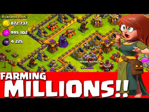 clash-of-clans---275-max-wall-farming!-champions-and-titans-farming-millions!