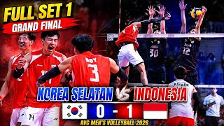 Full Set 1 Grand Final Korea Selatan VS Indonesia | AVC Men's Volleyball 2026