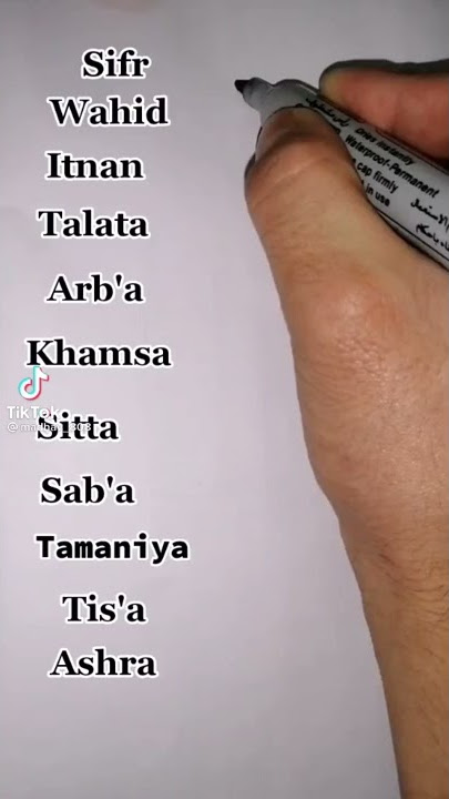 Arabic numbers 1-10