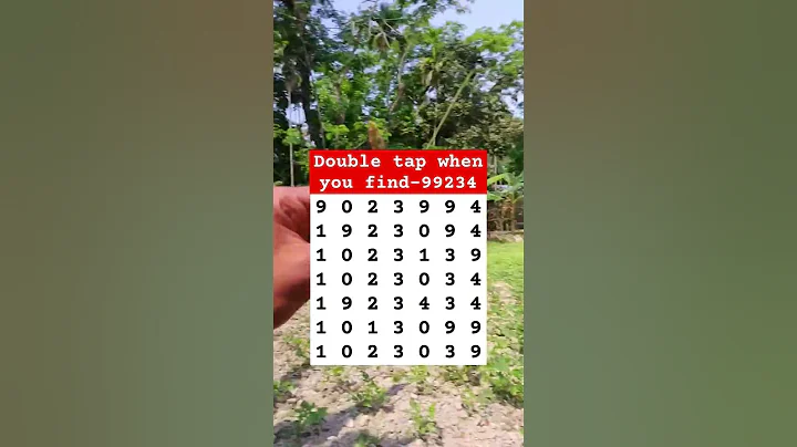 Double tap when you find-99234 #shorts #puzzlegame #mathstricks