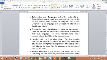 Jayoti Vidyapeeth - Major issues in data mining
