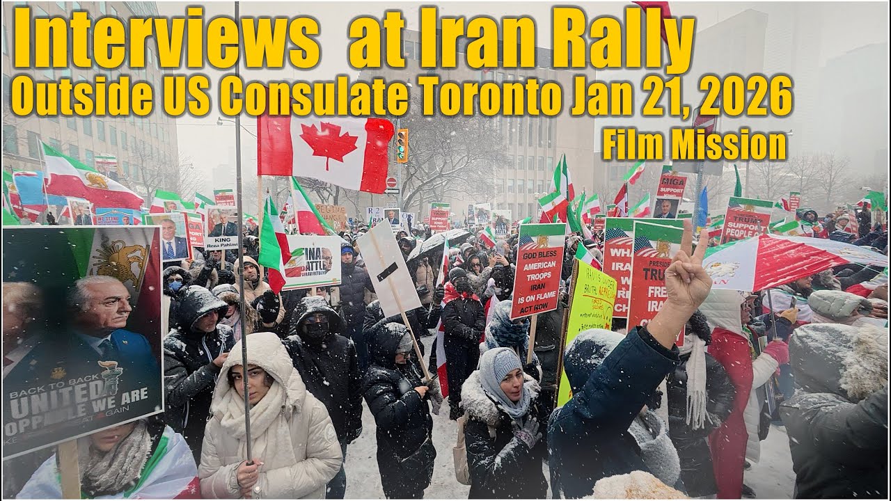 Exclusive Interviews MSM Ignored!  Iran Freedom Rally Outside US Consulate Toronto Jan 21, 2026