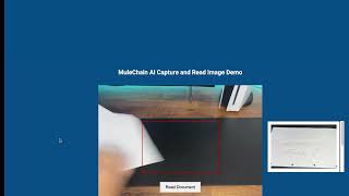 MuleSoft AI Chain Demo: Capturing Images and Documents