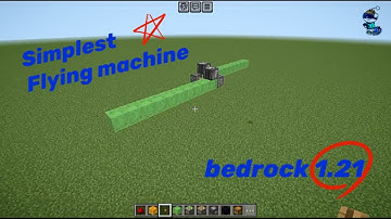 Flying machine Minecraft bedrock 1.21