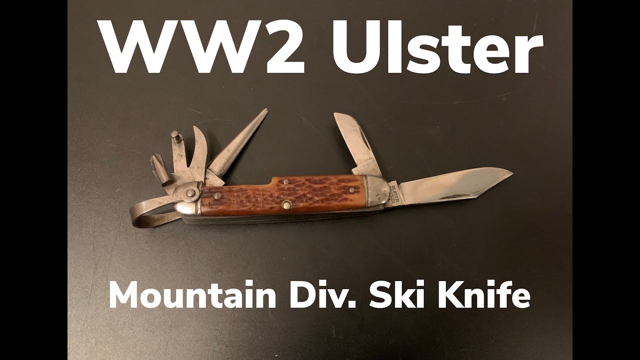 WW2 Ulster Mountain Division Pocket Knife FSSF's Ski Tool! YouTube