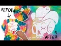 How To Tie Dye (leave a white design on t-shirt)