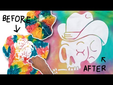 How To Tie Dye (leave a white design on t-shirt)