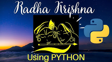 Python Drawing Project: Radha Krishna   💕💕