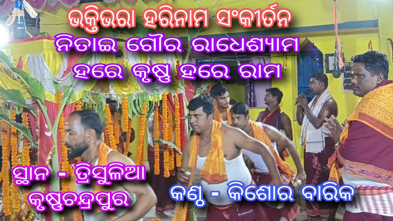 ଭକ୍ତିଭରା ହରିନାମ ସଂକୀର୍ତନ 🙏🏻ନିତାଇ ଗୌର ରାଧେଶ୍ୟାମ ✨କଣ୍ଠ - କିଶୋର ବାରିକ🙌🏻 ସ୍ଥାନ - କୃଷ୍ଣଚନ୍ଦ୍ରପୁର #odisha 