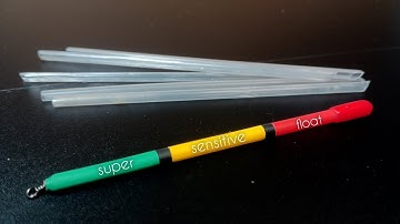 Making Fishing Floats out of Straws