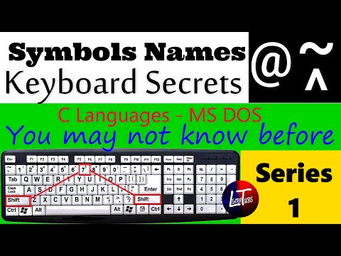 keyboard symbols names,