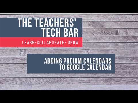 Adding Podium Calendars to Google Calendar Using a Computer