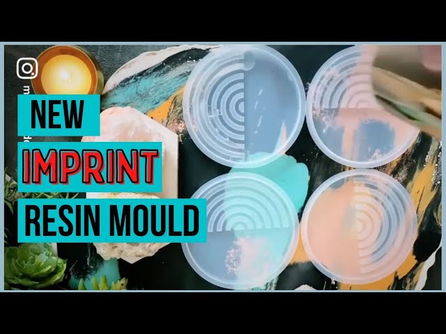 Using acrylic paint in etched silicone molds with resin 