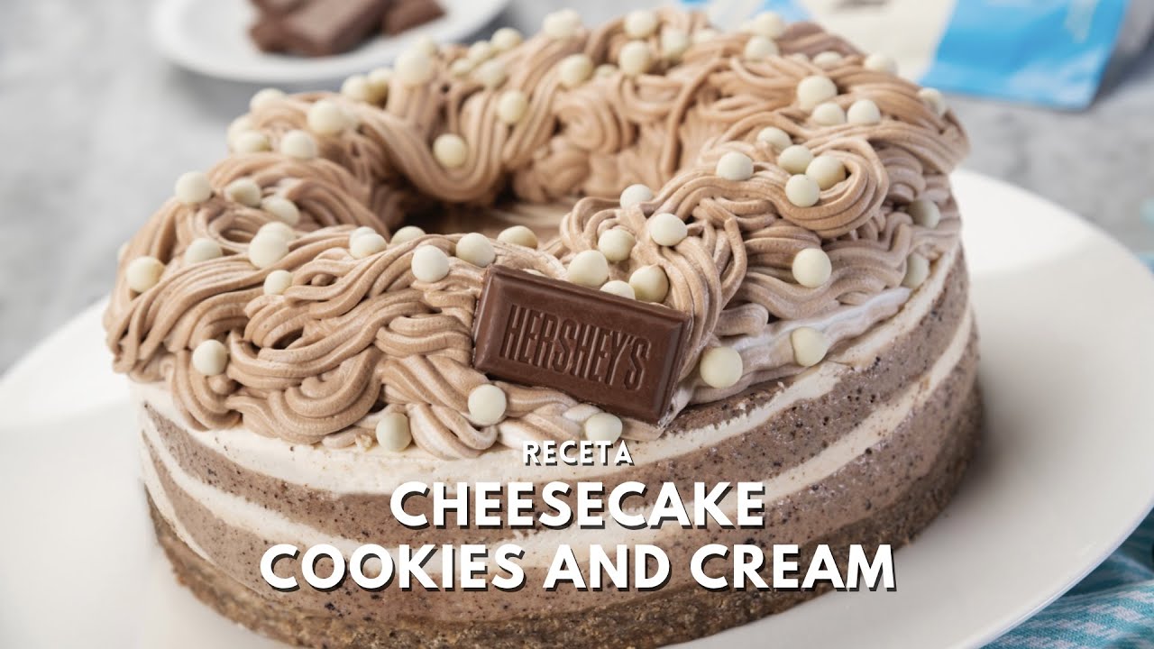 Quieres probar el mejor cheese cake cookies and cream? - YouTube