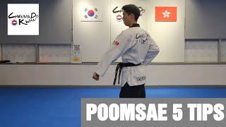 Taekwondo Poomsae 5 (2024) Tips