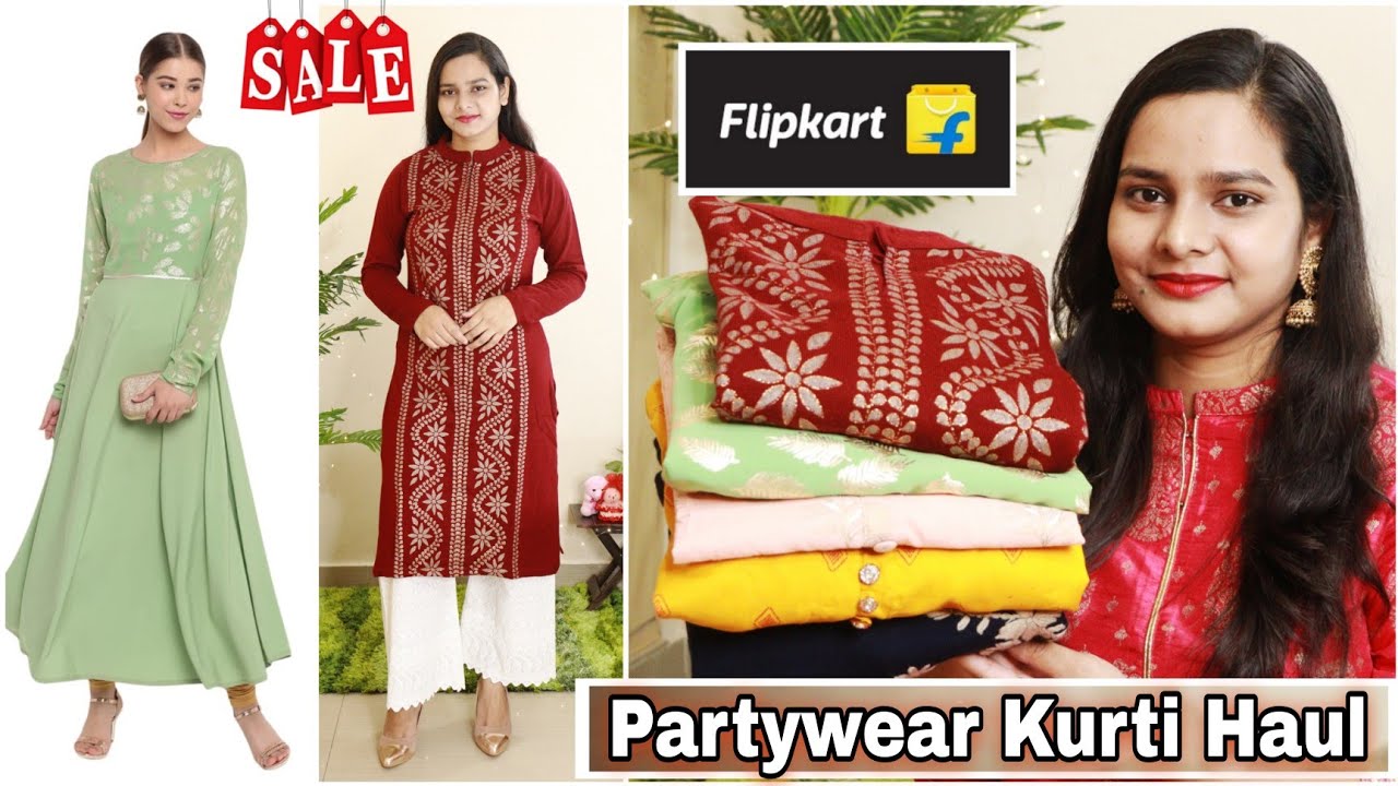 flipkart party wear kurti