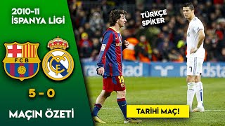 Barcelona 5-0 Real Madrid | TARİHİ MAÇ / 2010-11 La Liga - Türkçe Spiker