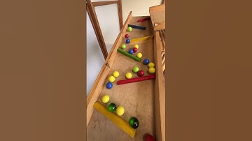 Marble Run (Rotating Bucket, Wooden Sound Device, and Aquarium Course) #7 #ASMR