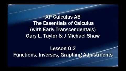 AP Calc AB (E.T.) Lesson 0.2