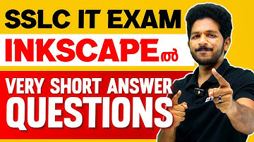 SSLC IT Theory Model Exam 2025 | The World of Designing - Inkscape Very short Answers | Exam Winner