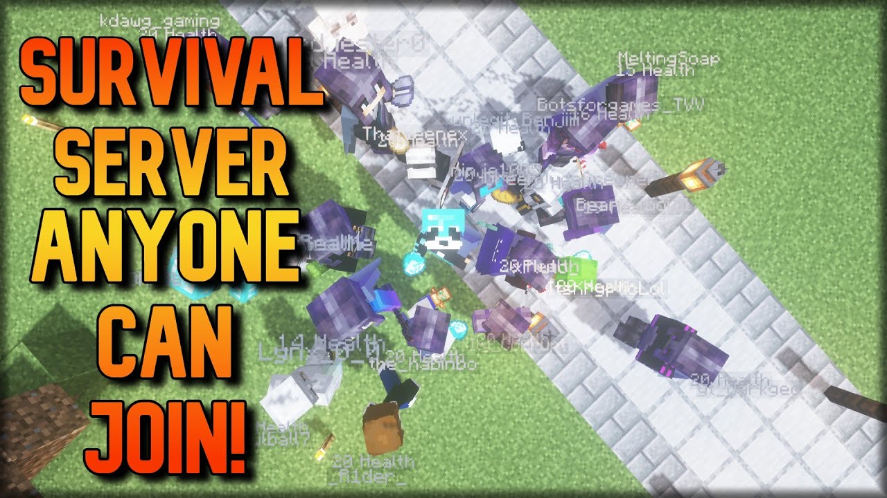 🔴Survival Server! | Anyone Can Join! | Minecraft! | Java 1.16!🔴 - YouTube