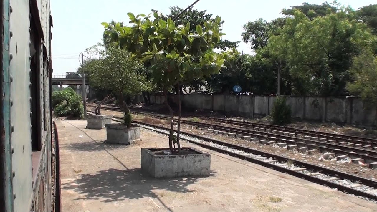 ミャンマー国鉄(MR)　ヤンゴン-マンダレー線車窓（Yangon→Thin Gan Gyun）