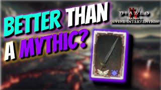 This Paladin Sword Is Better Than A Mythic - Diablo Iv Season 11