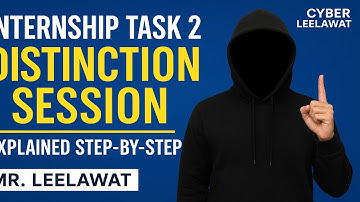 🚀 Internship Task 2 | Distinction Session Explained Step-by-Step 🔥