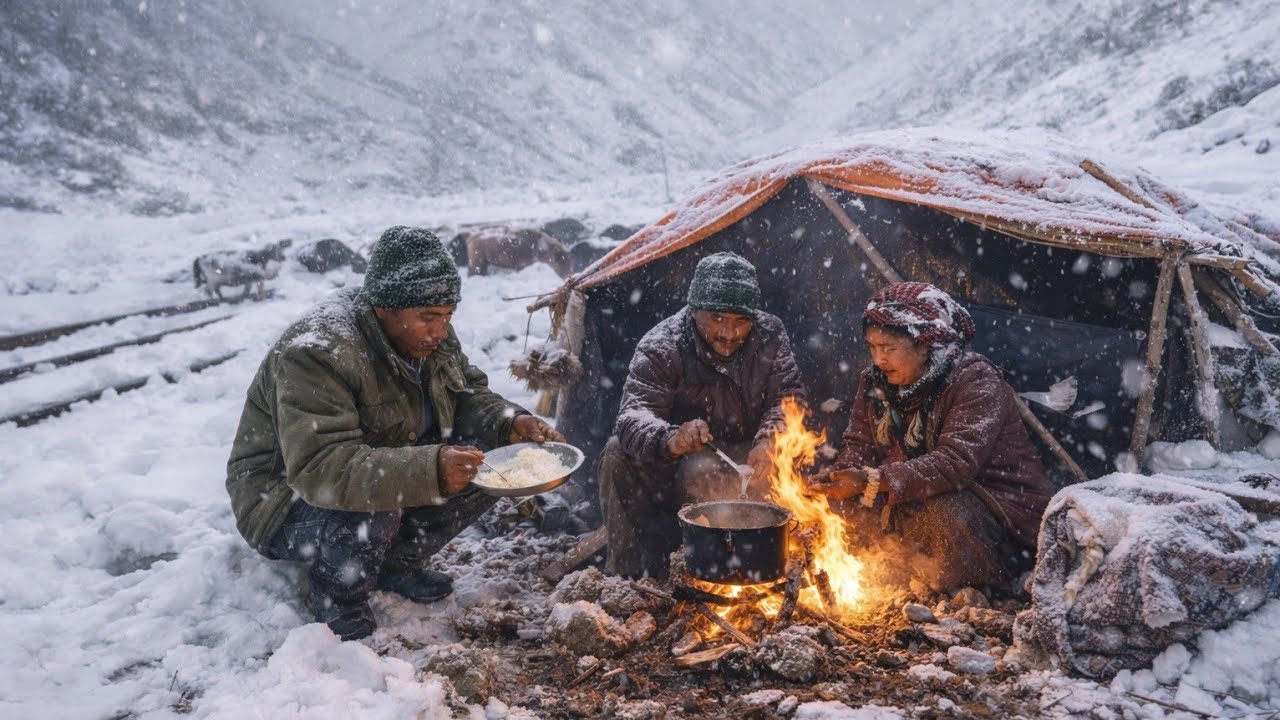 Struggles of Mountain Village Life | A Day of Hard Work in the Himalayas