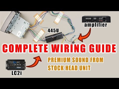 How to Wire Alpine 445u, LC2i LOC, and Subwoofer  | COMPLETE WIRING GUIDE |
