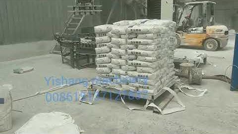 Automatic column rotary bag palletizer robot stacker palletizing machine  bagging packing line plant