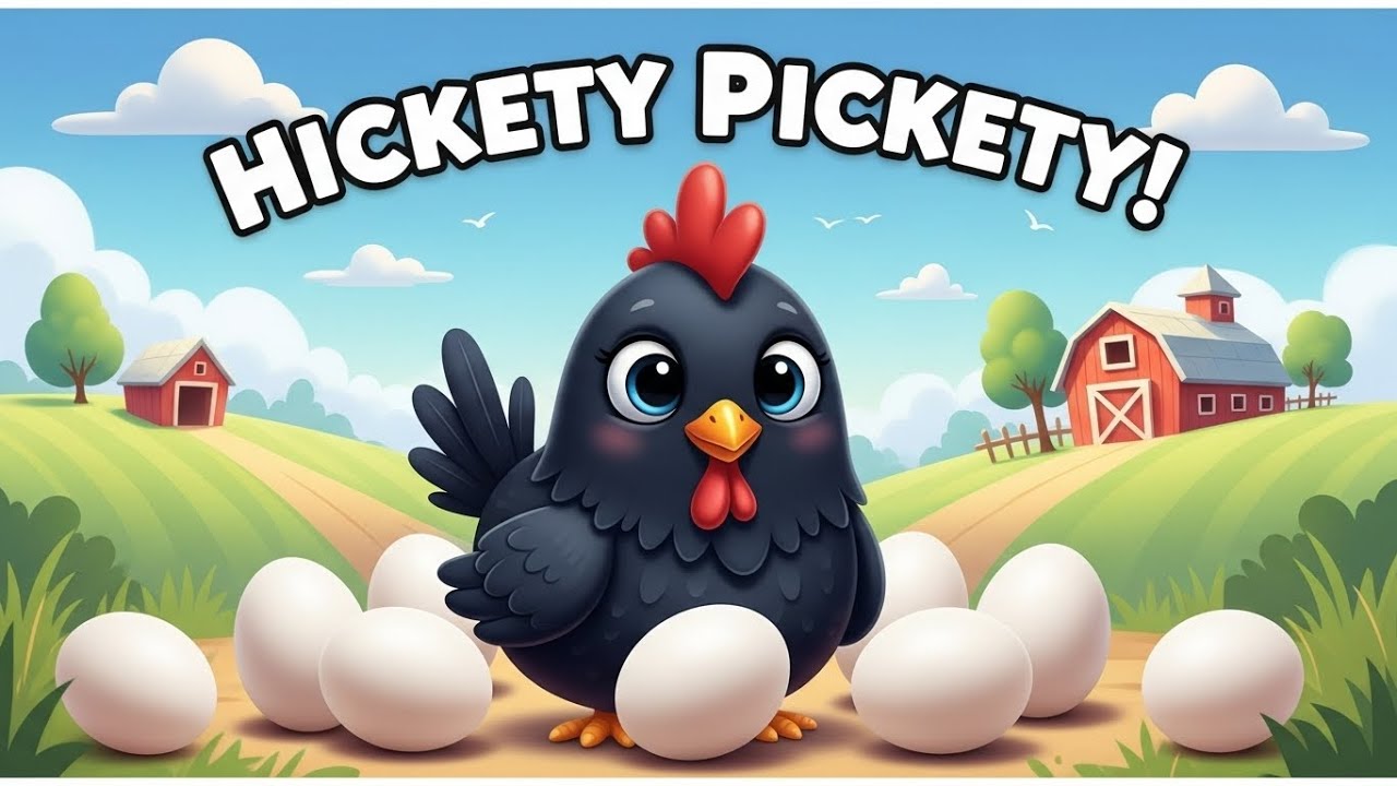 Hickety Pickety My Black Hen 🐔 | Nursery Rhymes for Kids | Poem | Baby Song | Classic Kids Rhyme