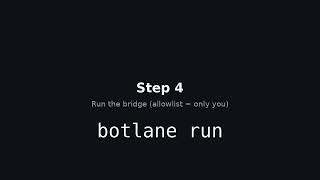 Run a Telegram Bot Backed by Any Provider, in 6 Steps