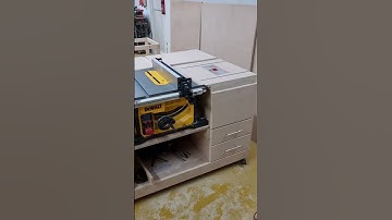 table saw and workbench